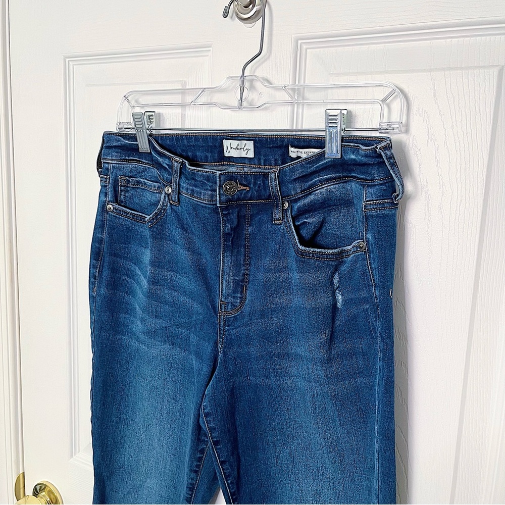 ✧･ﾟwonderly mid-rise skinny jeans - Picture 2 of 5